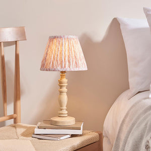Natural Ash Bibury & Leaf 20cm Peachy keen shade - Comet Lighting