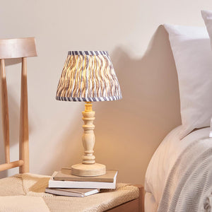 Natural Ash Bibury & Ripple 20cm Pearl grey shade - Comet Lighting