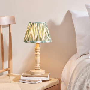 Natural Ash Bibury & Zigzag 20cm Cotswold green shade - Comet Lighting