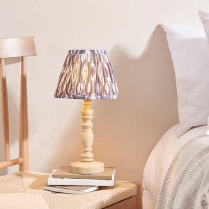 Natural Ash Bibury & Ikat 20cm Pearl grey shade - Comet Lighting
