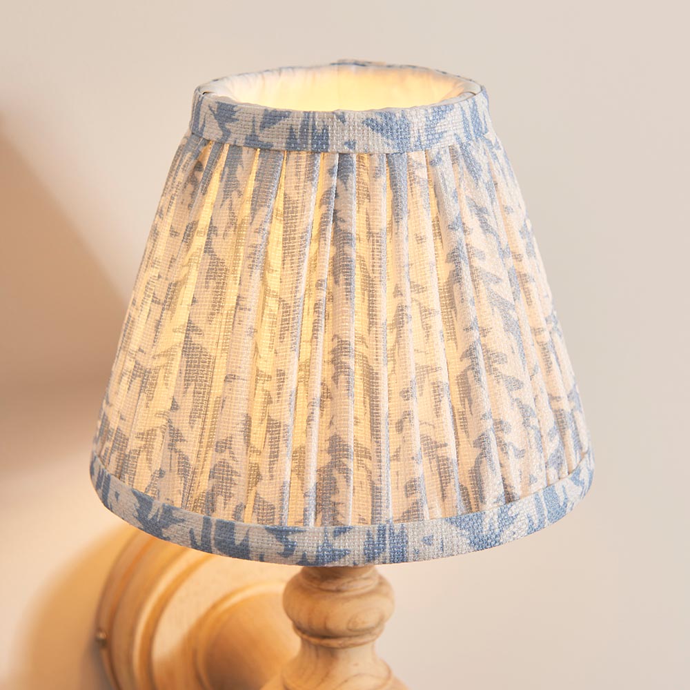 Bibury & Leaf 16cm Shell bay blue shade - Comet Lighting