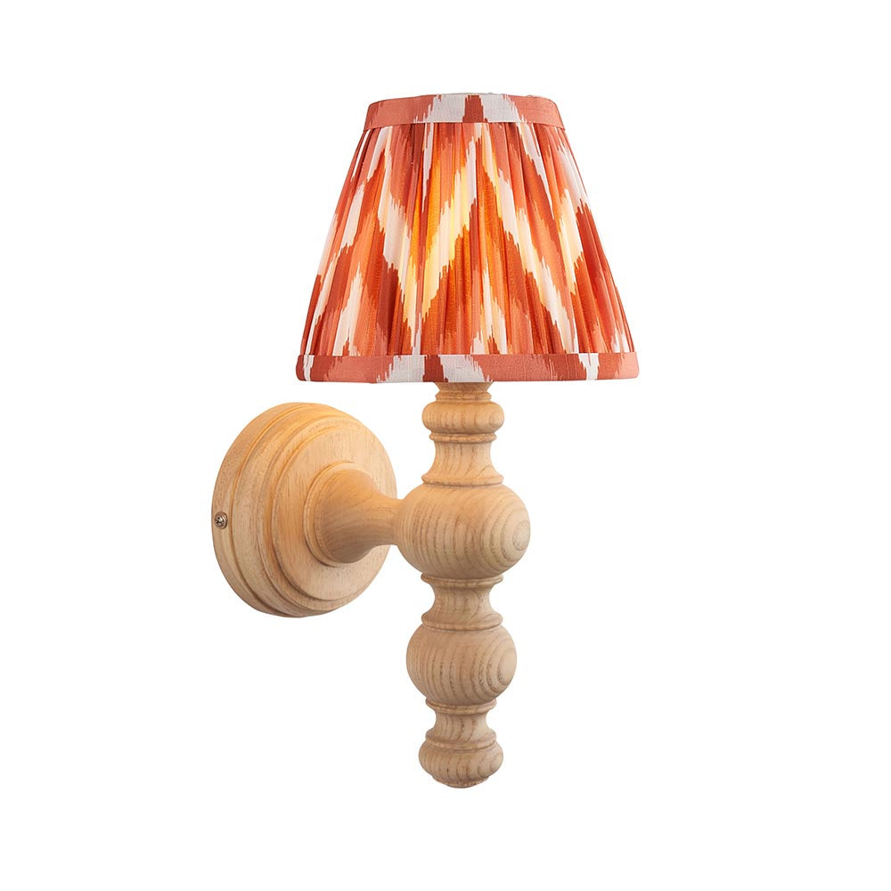 Bibury & Zigzag 16cm Apricot orange shade - Comet Lighting