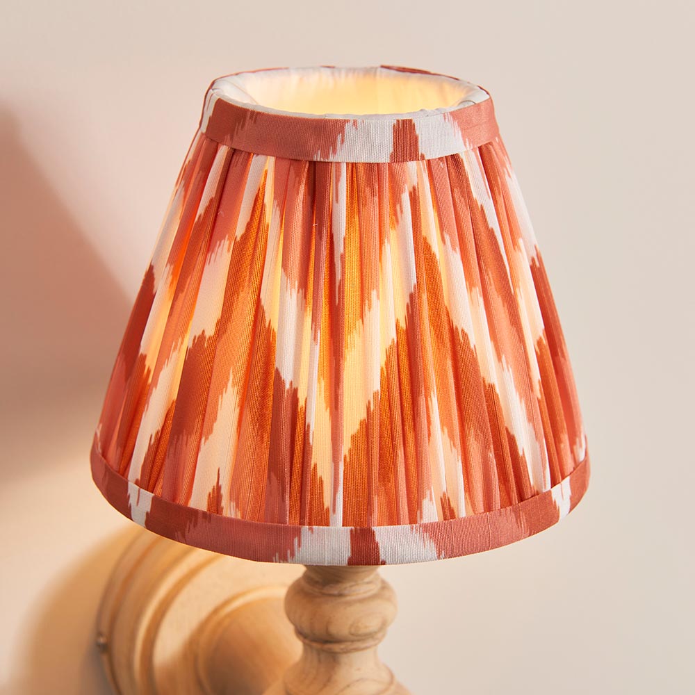 Bibury & Zigzag 16cm Apricot orange shade - Comet Lighting