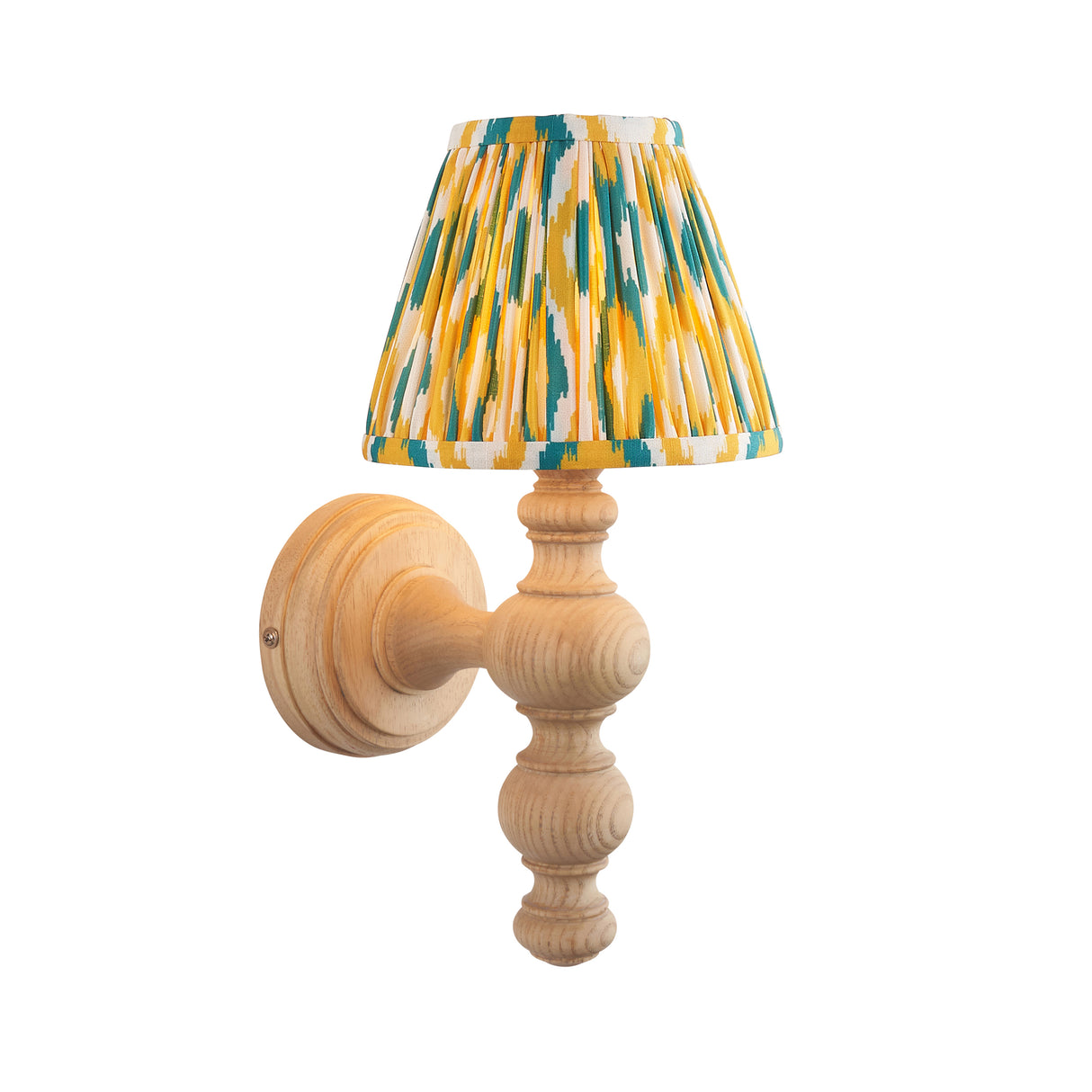 Bibury & Ikat 16cm Yellow & jade shade