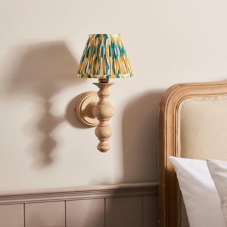 Bibury & Ikat 16cm Yellow & jade shade - Comet Lighting