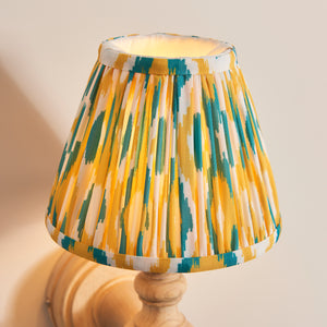 Bibury & Ikat 16cm Yellow & jade shade - Comet Lighting