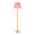 Cane & Ikat 40cm Coral pink shade - Comet Lighting