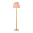 Cane & Ripple 40cm Coral pink shade - Comet Lighting