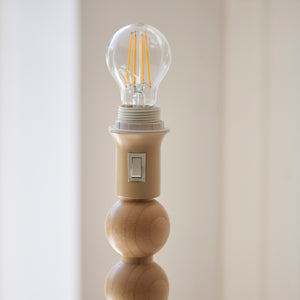 Cane & Ripple 40cm Coral pink shade - Comet Lighting