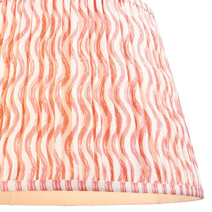 Cane & Ripple 40cm Coral pink shade - Comet Lighting