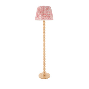 Cane & Ripple 40cm Coral pink shade - Comet Lighting
