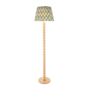 Cane & Zigzag 40cm Cotswold green shade - Comet Lighting
