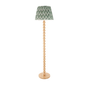 Cane & Zigzag 40cm Cotswold green shade - Comet Lighting