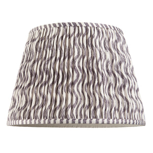 Wooden Carnaby & Ripple 40cm Pearl grey shade - Comet Lighting