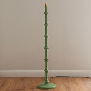 Wooden Carnaby & Ikat 40cm Pearl grey shade - Comet Lighting