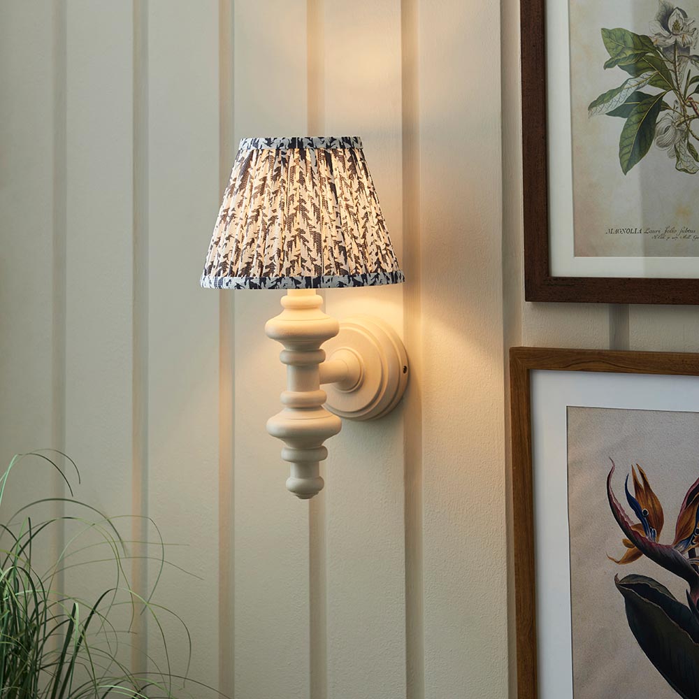 Carnaby & Leaf 20cm Pearl grey shade - Comet Lighting