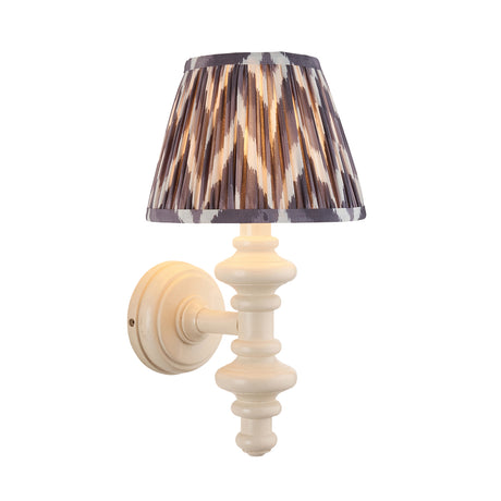 Carnaby & Zigzag 20cm Pearl grey shade - Comet Lighting