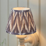 Carnaby & Zigzag 20cm Pearl grey shade - Comet Lighting