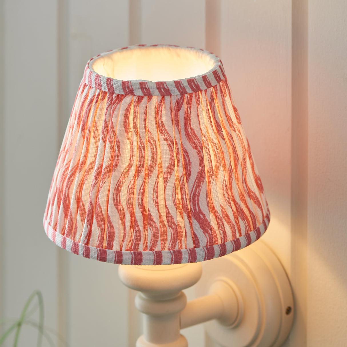 Carnaby & Ripple 20cm Coral pink shade - Comet Lighting