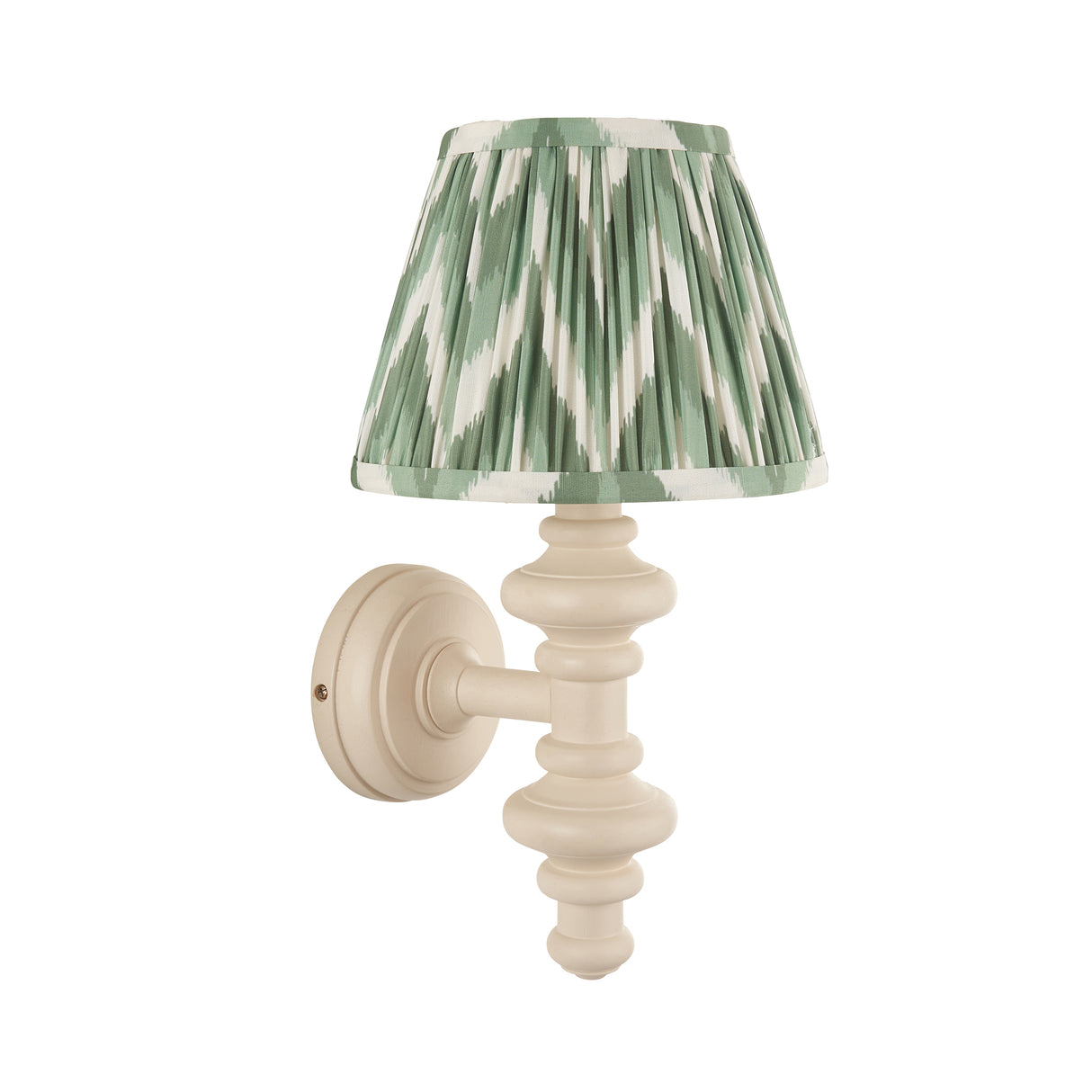 Carnaby & Zigzag 20cm Cotswold green shade - Comet Lighting