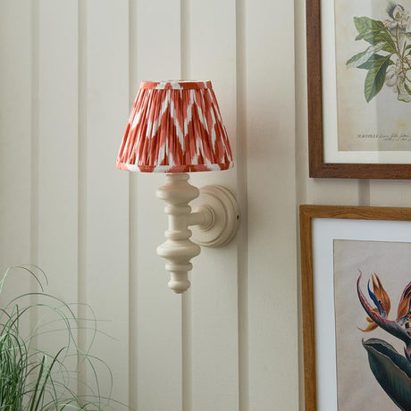 Carnaby & Zigzag 20cm Apricot orange shade - Comet Lighting