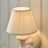 Carnaby & Ivy 20cm Vintage white shade - Comet Lighting