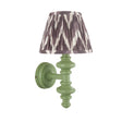 Wooden Carnaby & Zigzag 20cm Pearl grey shade - Comet Lighting