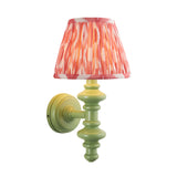 Wooden Carnaby & Ikat 20cm Coral pink shade