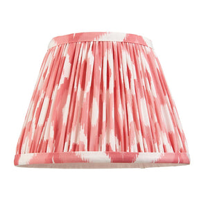 Wooden Carnaby & Ikat 20cm Coral pink shade - Comet Lighting