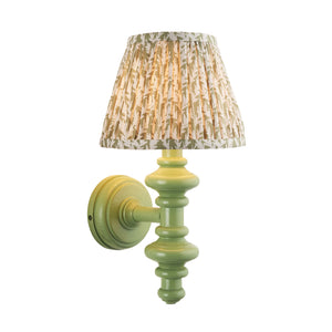 Wooden Carnaby & Leaf 20cm Herb garden green shade - Comet Lighting