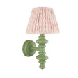 Wooden Carnaby & Leaf 20cm Peachy keen shade - Comet Lighting