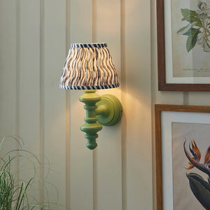 Wooden Carnaby & Ripple 20cm Pearl grey shade - Comet Lighting
