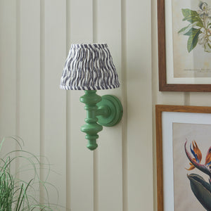 Wooden Carnaby & Ripple 20cm Pearl grey shade - Comet Lighting