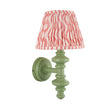 Wooden Carnaby & Ripple 20cm Coral pink shade - Comet Lighting