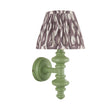 Wooden Carnaby & Ikat 20cm Pearl grey shade - Comet Lighting