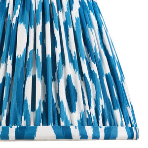 Wooden Carnaby & Ikat 20cm Marlin blue shade - Comet Lighting
