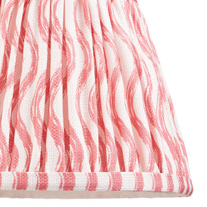 Carnaby & Ripple 20cm Wall Satin marlin blue paint & coral pink fabric
