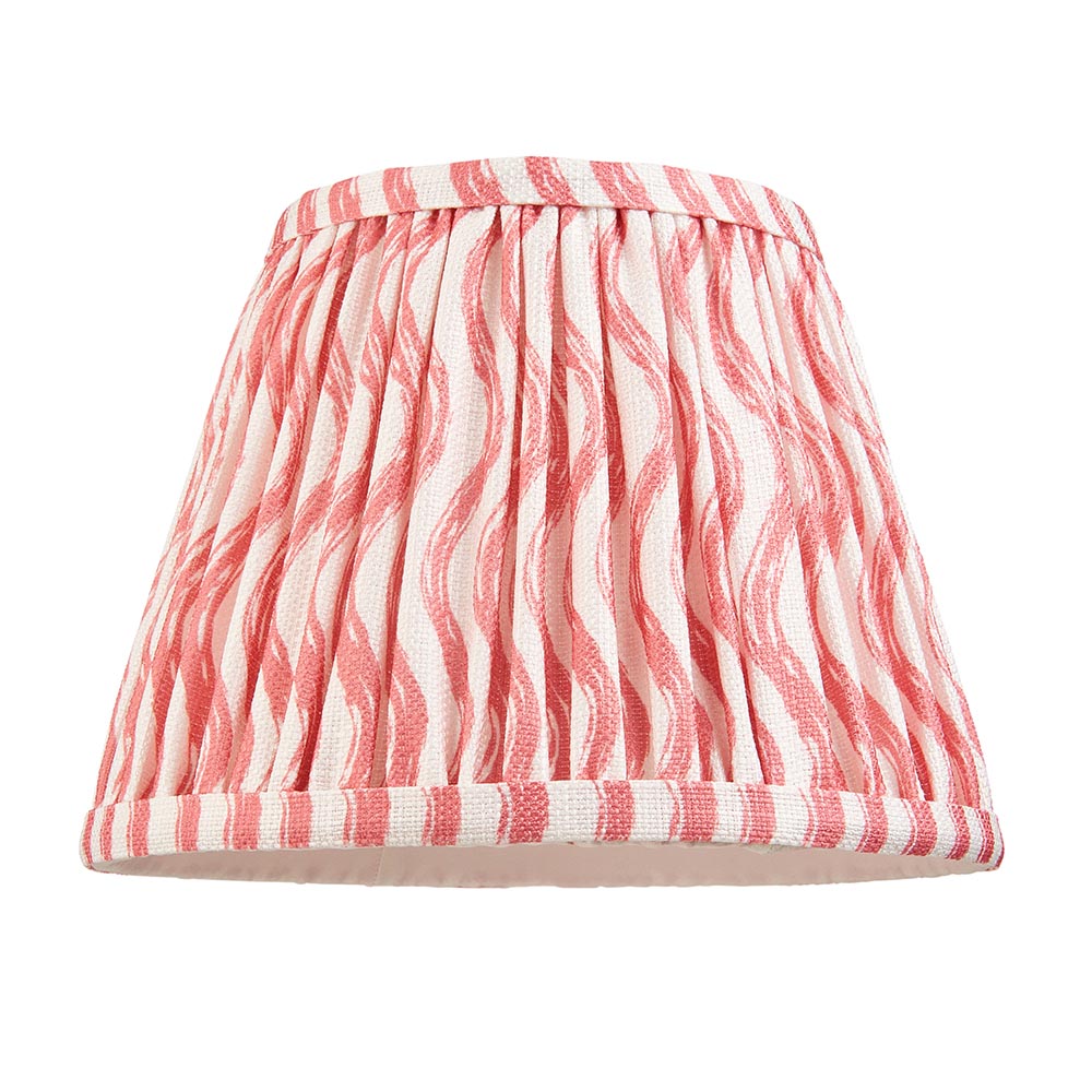 Carnaby & Ripple 20cm Wall Satin marlin blue paint & coral pink fabric