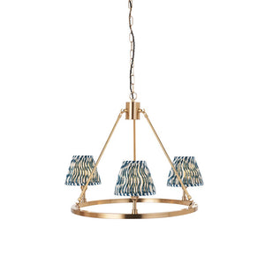 Chester & Ripple 16cm Marlin blue shade Chandelier - Comet Lighting