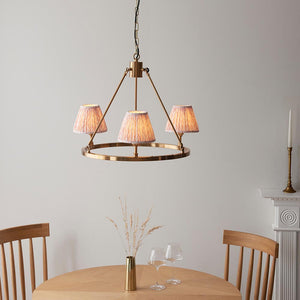 Chester & Leaf 16cm Peachy keen shade Chandelier - Comet Lighting