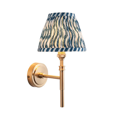 Chester & Ripple 16cm Marlin blue shade Wall Light - Comet Lighting