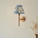 Chester & Ripple 16cm Marlin blue shade Wall Light - Comet Lighting