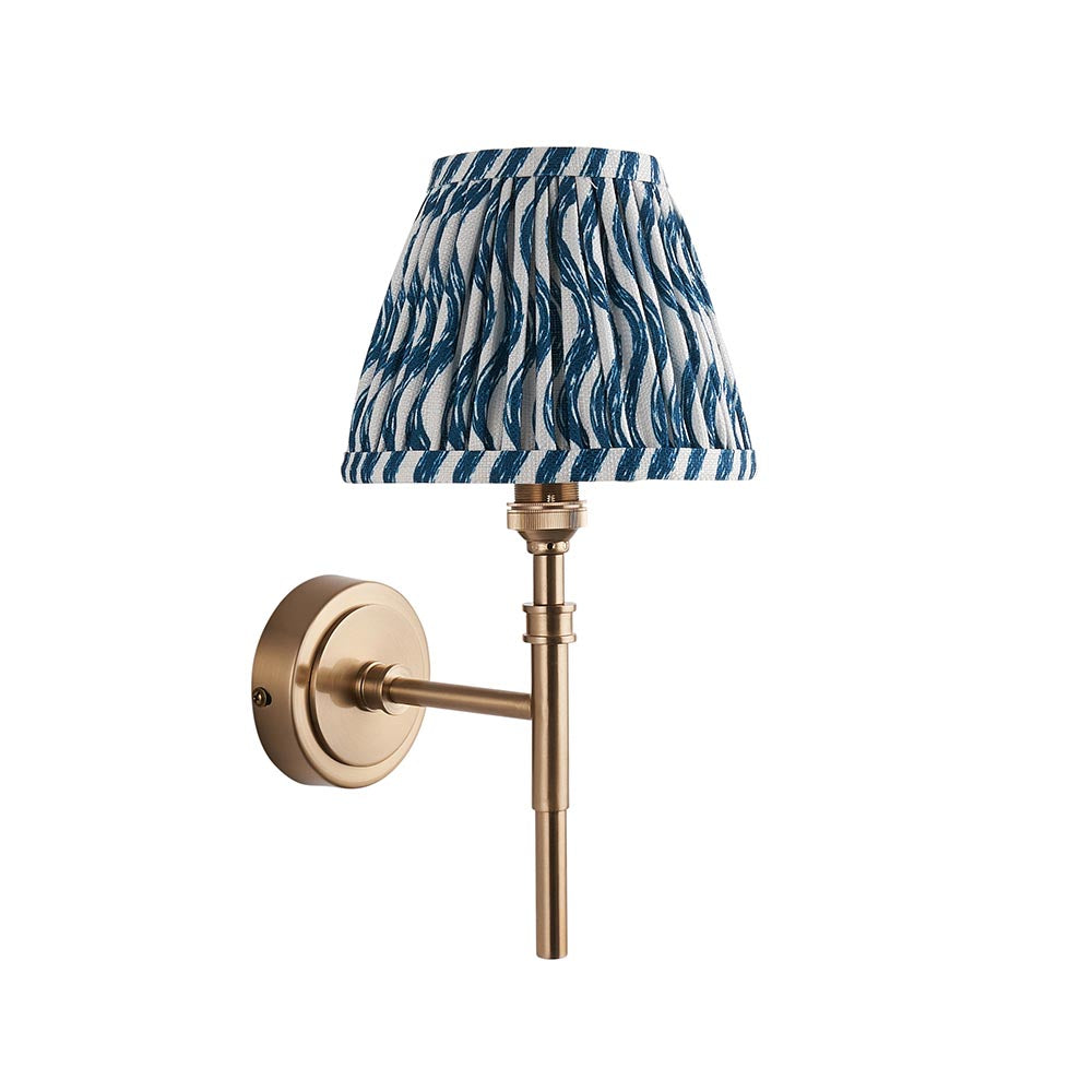 Chester & Ripple 16cm Marlin blue shade Wall Light - Comet Lighting