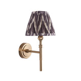 Chester & Zigzag 16cm Pearl grey shade Wall Light - Comet Lighting