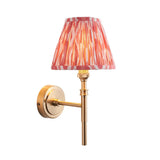 Chester & Ikat 16cm Coral pink shade Wall Light - Comet Lighting