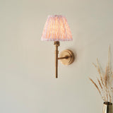 Chester & Leaf 16cm Peachy keen shade Wall Light - Comet Lighting