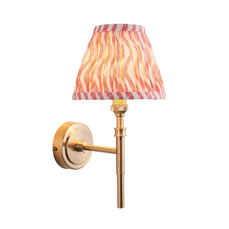 Chester & Ripple 16cm Coral pink shade Wall Light - Comet Lighting