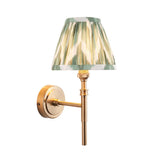 Chester & Zigzag 16cm Cotswold green shade Wall Light - Comet Lighting