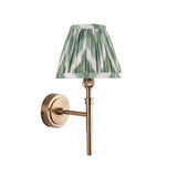 Chester & Zigzag 16cm Cotswold green shade Wall Light - Comet Lighting