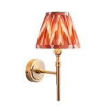 Chester & Zigzag 16cm Apricot orange shade Wall Light - Comet Lighting